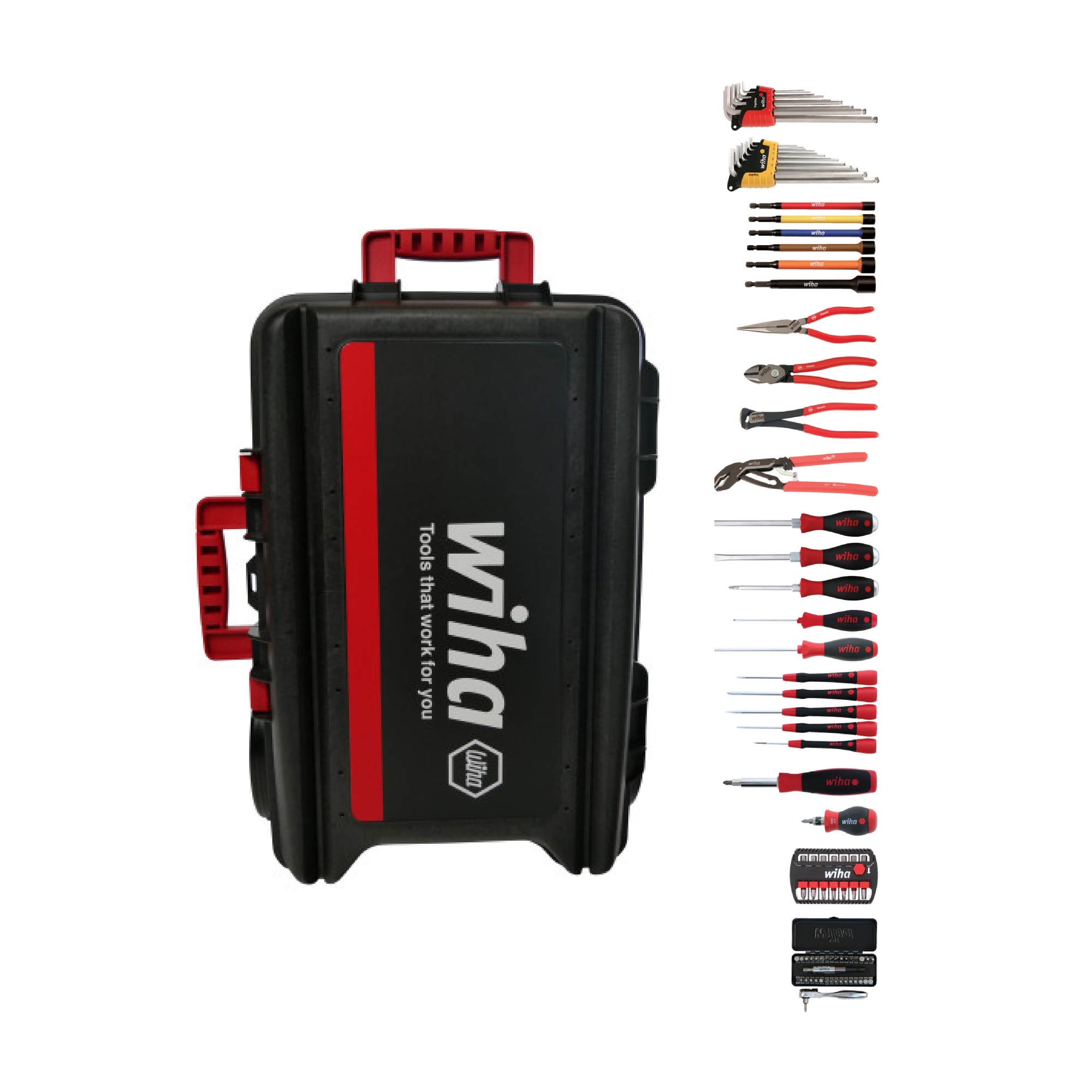 Wiha, 93 Pc. Xxl3 PRO Tool Kit, Pieces (qty.) 94, Model# 91567